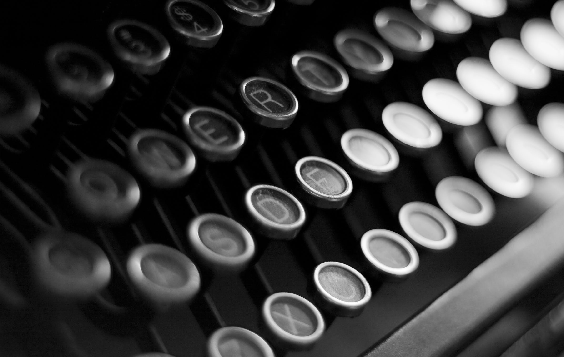 typewriter close-up